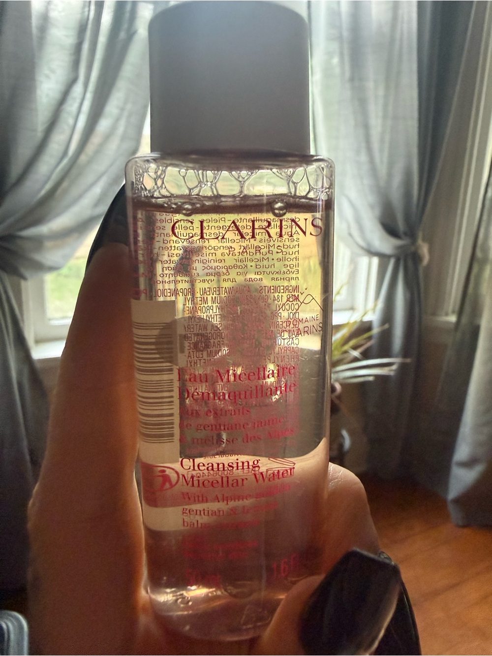 Clarins Cleansing Micellar Water — Clear with White Cap